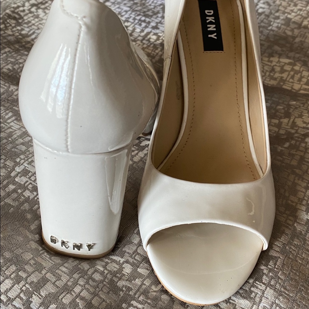White DKNY Heels